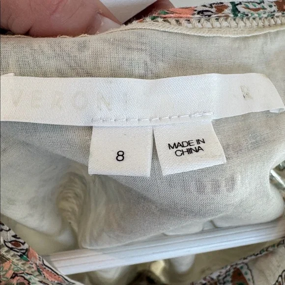 Veronica Beard Cotton Floral Dress.  Size 8. - Picture 7 of 8